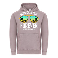 Vintage Zinc school out forever retired teacher retro summer Vintage Hoodie - artisFamous