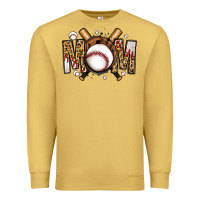 Antique Gold baseball mom Premium Sweatshirt - Jasminsmagicworld