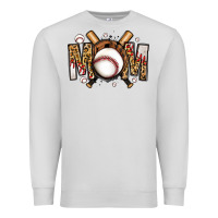 Dove Grey baseball mom Premium Sweatshirt - Jasminsmagicworld