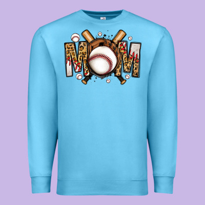 Baseball Mom Premium Sweatshirt Designed By Jasminsmagicworld