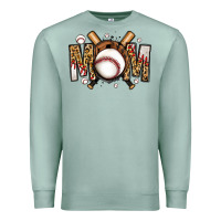 Seafoam baseball mom Premium Sweatshirt - Jasminsmagicworld