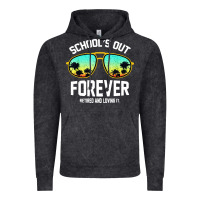 Vintage Black school out forever retired teacher retro summer Vintage Hoodie - artisFamous