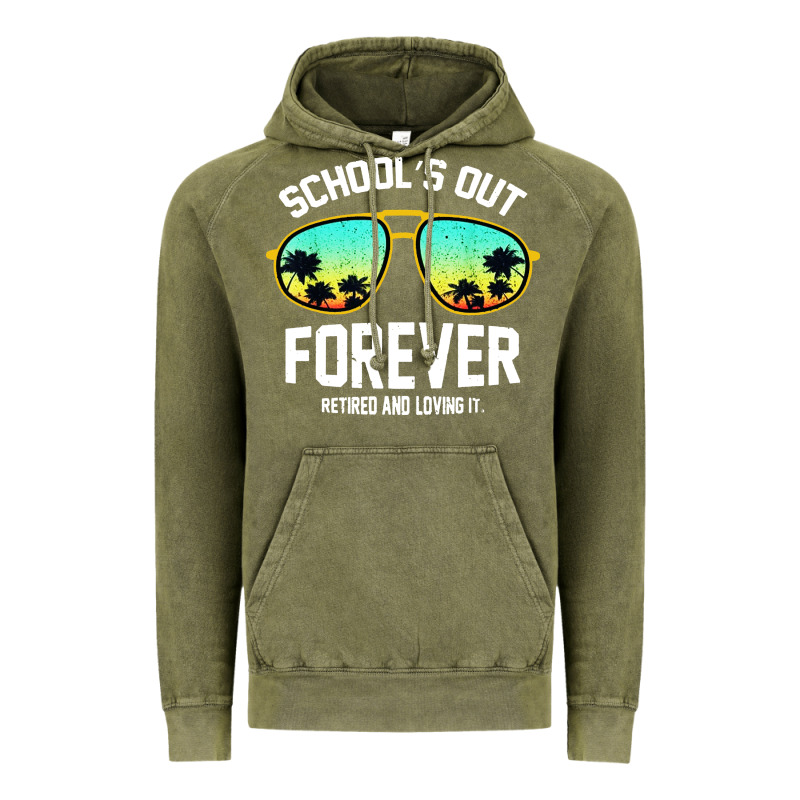 School Out Forever Retired Teacher Retro Summer Vintage Hoodie by artisFamous | Teevron
