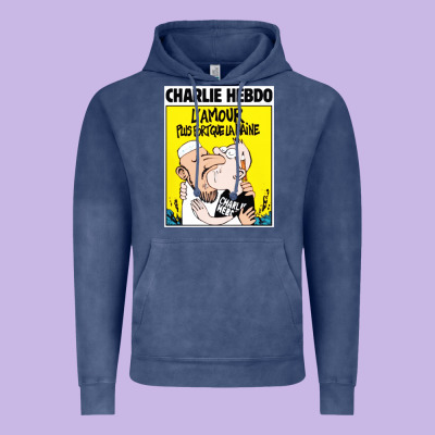 Charlie Hebdo Vintage Hoodie Designed By Artisfamous