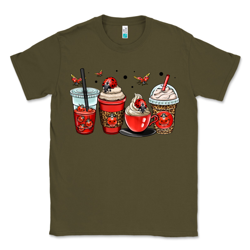 Ladybug Coffee Cups Classic Tee by OliviaCreatesArt | Teevron