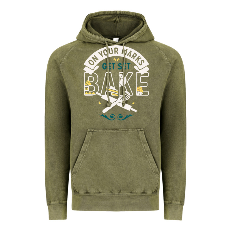 On Your Marks Get Set Bake Vintage Hoodie by artisFamous | Teevron