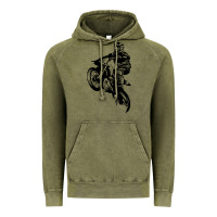 Vintage Olive motocross dirt bike design got dirt Vintage Hoodie - artisFamous