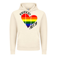 Vintage Artic proud ally lgbt heart gay pride month Vintage Hoodie - artisFamous
