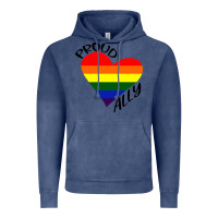 Vintage Denim proud ally lgbt heart gay pride month Vintage Hoodie - artisFamous