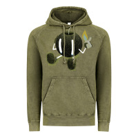 Vintage Olive self destruction Vintage Hoodie - artisFamous