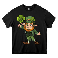 Black St. Patrick's day elf Heavy Core Tee - CowGirlArtShop