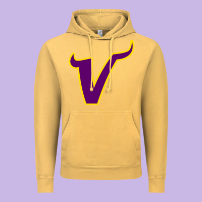 Vikings Style Vintage Hoodie Designed By Artisfamous
