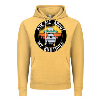 Vintage Mustard ask me about my butthole ufo Vintage Hoodie - artisFamous