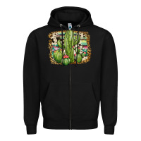 Black serape cowhide cactus Zipper Hoodie - JahusDesignShop
