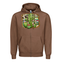 Chestnut serape cowhide cactus Zipper Hoodie - JahusDesignShop