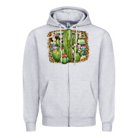 Heather Grey serape cowhide cactus Zipper Hoodie - JahusDesignShop