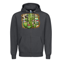 Smoke serape cowhide cactus Zipper Hoodie - JahusDesignShop