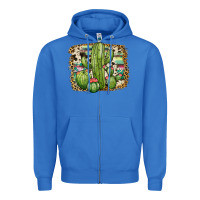 True Royal serape cowhide cactus Zipper Hoodie - JahusDesignShop