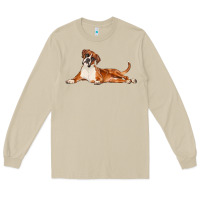Mushroom Boxer Dog Illustrations Long Sleeve Tee - LillyAllenDesigns