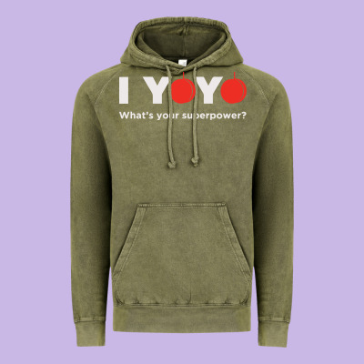Funny Yoyo Vintage Hoodie Designed By Artisfamous
