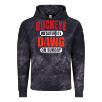 Cloud Black buckeye on saturday Vintage Hoodie - artisFamous