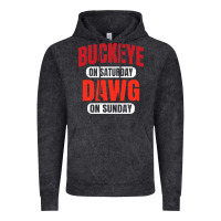 Vintage Black buckeye on saturday Vintage Hoodie - artisFamous