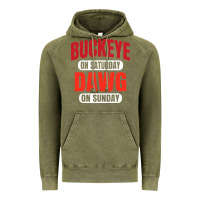 Vintage Olive buckeye on saturday Vintage Hoodie - artisFamous