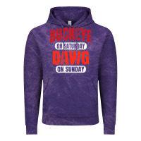 Cloud Purple buckeye on saturday Vintage Hoodie - artisFamous
