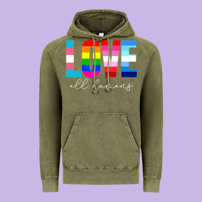 Lgbt Pride Rainbow Love Lgbtq Pride Vintage Hoodie Designed By Artisfamous