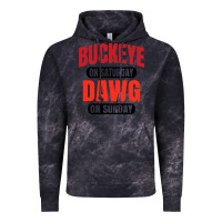 Cloud Black buckeye on saturday Vintage Hoodie - artisFamous