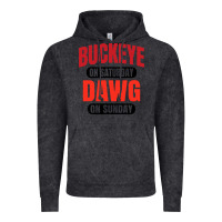 Vintage Black buckeye on saturday Vintage Hoodie - artisFamous