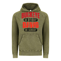 Vintage Olive buckeye on saturday Vintage Hoodie - artisFamous