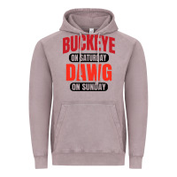 Vintage Zinc buckeye on saturday Vintage Hoodie - artisFamous