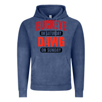 Vintage Denim buckeye on saturday Vintage Hoodie - artisFamous