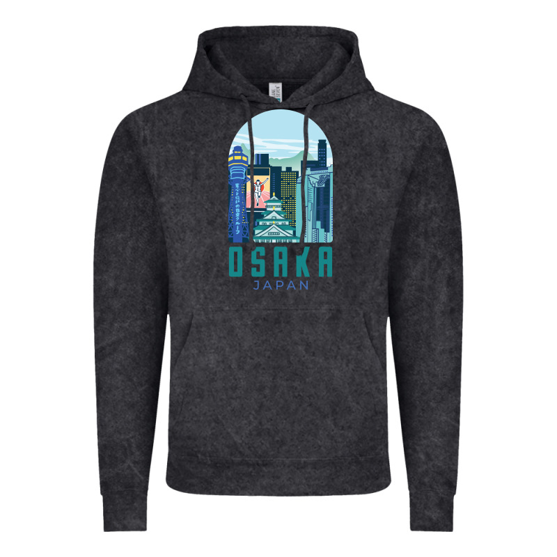 Osaka Japan Vintage Hoodie by artisFamous | Teevron