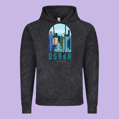 Osaka Japan Vintage Hoodie Designed By Artisfamous