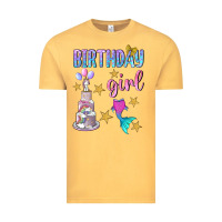Vintage Mustard birthday girl Vintage Tee - BundleAndBundleShop