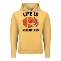 Vintage Mustard crab life is relentless Vintage Hoodie - artisFamous