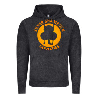 Vintage Black silver shamrock novelties Vintage Hoodie - artisFamous