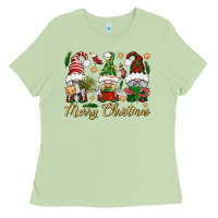 Matcha Merry Christmas Gnomes Ladies Tee - BundleAndBundleShop
