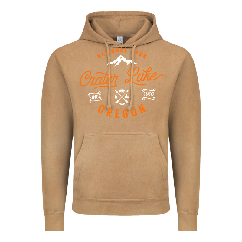 Crater Lake Oregon National Park Vintage Retro Vintage Hoodie by artisFamous | Teevron
