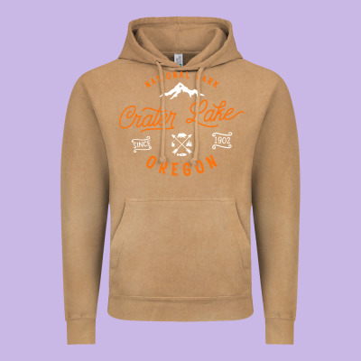Crater Lake Oregon National Park Vintage Retro Vintage Hoodie Designed By Artisfamous