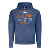Vintage Denim crater lake oregon national park vintage retro Vintage Hoodie - artisFamous