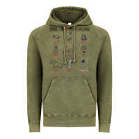 Vintage Olive animals i can kill with my bare hands Vintage Hoodie - artisFamous