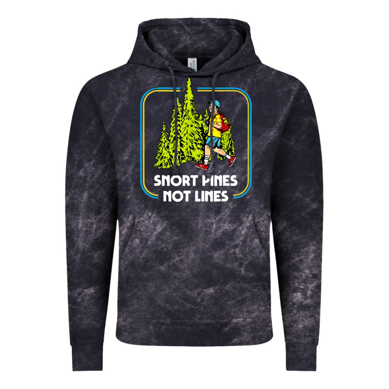 Snort Pines Not Lines Funny Boy Going To School Vintage Vintage Hoodie by artisFamous | Teevron
