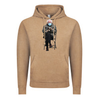 Vintage Coffee bernie sitting in the cold with mittens meme Vintage Hoodie - artisFamous