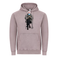 Vintage Zinc bernie sitting in the cold with mittens meme Vintage Hoodie - artisFamous
