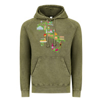 Vintage Olive Italy map Vintage Hoodie - artisFamous