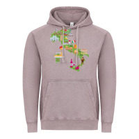 Vintage Zinc Italy map Vintage Hoodie - artisFamous