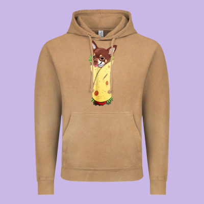Funny Chihuahua Dog Burrito Food Tee Vintage Hoodie Designed By Artisfamous